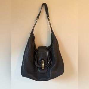 Fendi Black 2007 Leather Hobo Bag